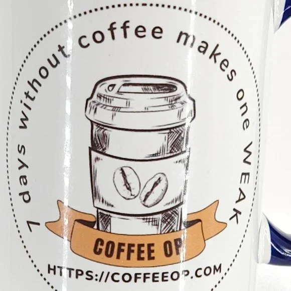 Coffee Op Exquisite 15 oz Coffee Mug Premium Porcelain + Free Gourmet coffee - Picture 16 of 16